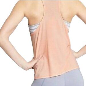 ATHLETA Tank Top, Light Pink Peach Polyester Stretchy Athletic Athleisure, L